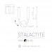 Sieninis šviestuvas STALACTITE BRASS 2
